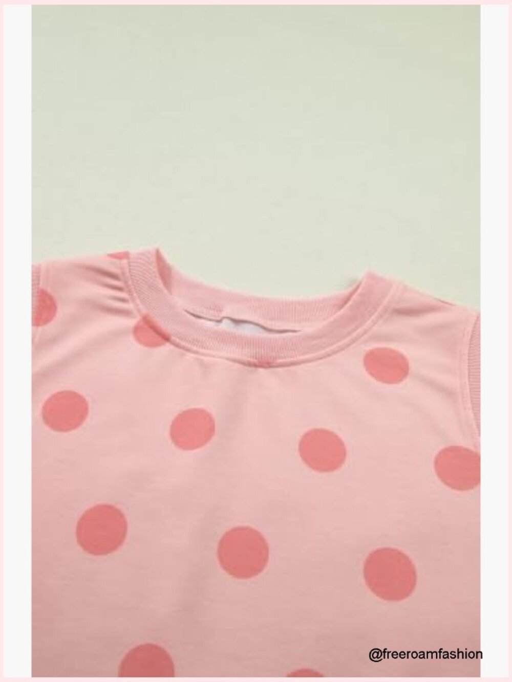 Polka Dot Sleeveless Lounge Set with Ribbed Trim Tank and Skort - Picture 5 of 7